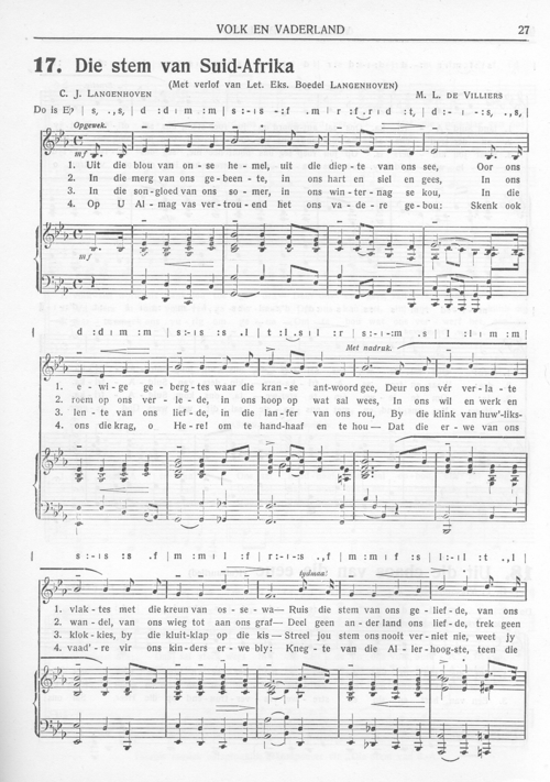 Die Stem van Suid-Afrika